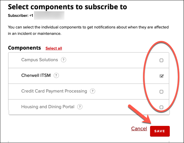 Select components image