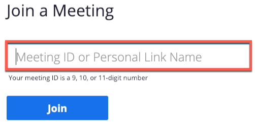 Joining a Zoom Meeting